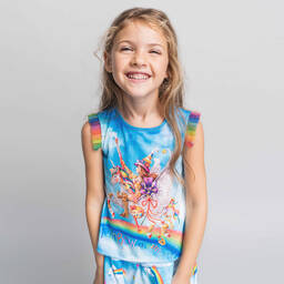 Rosalita Señoritas-Голубой топ с единорогом для девочек | Childrensalon Outlet