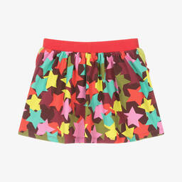 Rosalita Señoritas-Girls Burgundy Red Cotton Star Skirt | Childrensalon Outlet