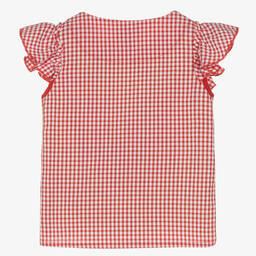 Rosalita Señoritas-Girls Green & Red Cotton Farm T-Shirt | Childrensalon Outlet
