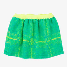 Rosalita Señoritas-Girls Green Wool Checked Skirt | Childrensalon Outlet