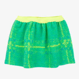 Rosalita Señoritas-Girls Green Wool Checked Skirt | Childrensalon Outlet