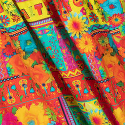 Rosalita Señoritas-Girls Orange Cotton Ruffle Dress | Childrensalon Outlet