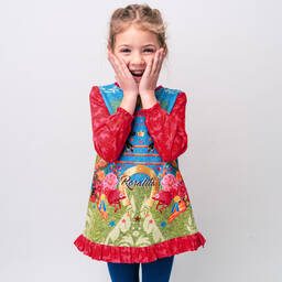 Rosalita Señoritas-Girls Pink & Blue Horse Dress | Childrensalon Outlet