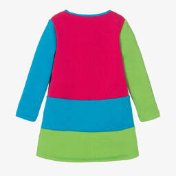 Rosalita Señoritas-Розовое хлопковое платье с цветовыми блоками | Childrensalon Outlet