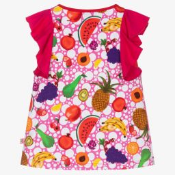 Rosalita Señoritas-Girls Pink Cotton Jersey Top | Childrensalon Outlet