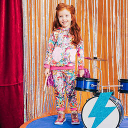 Rosalita Señoritas-Girls Pink Manga Cotton Hoodie | Childrensalon Outlet