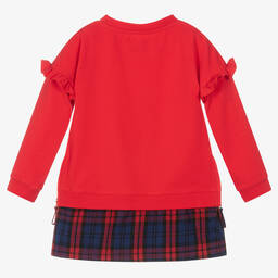 Rosalita Señoritas-Girls Red Cotton Dress | Childrensalon Outlet