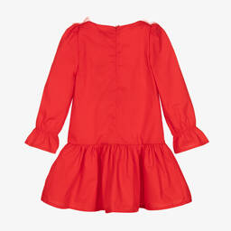 Rosalita Señoritas-Girls Red Cotton & Tulle Dress | Childrensalon Outlet