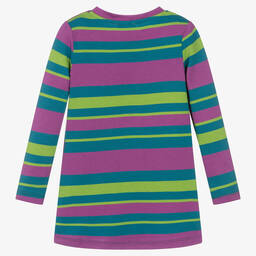 Rosalita Señoritas-Purple Stripe Cotton Dress | Childrensalon Outlet
