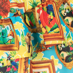 Rosalita Señoritas-Yellow Animal Print Skirt | Childrensalon Outlet