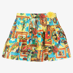 Rosalita Señoritas-Yellow Animal Print Skirt | Childrensalon Outlet