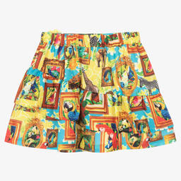 Rosalita Señoritas-Yellow Animal Print Skirt | Childrensalon Outlet