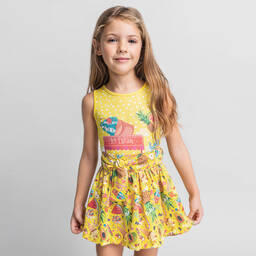 Rosalita Señoritas-Желтая юбка с фруктами и мороженым | Childrensalon Outlet