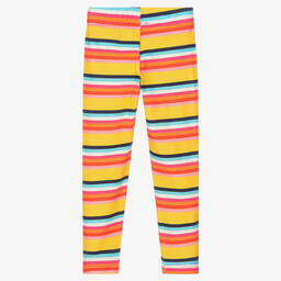 Rosalita Señoritas-Yellow Striped Cotton Leggings | Childrensalon Outlet