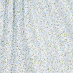 سارا لويز-طقم فستان مطرز سموك مزيج قطن لون أزرق فاتح | Childrensalon Outlet