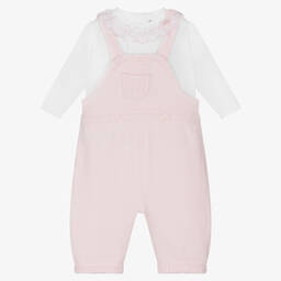 Sarah Louise-Baby Girls Dungaree Set | Childrensalon Outlet