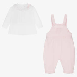 Sarah Louise-Baby Girls Dungaree Set | Childrensalon Outlet