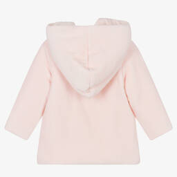 سارا لويز-Baby Girls Pink Velour Pram Coat | Childrensalon Outlet