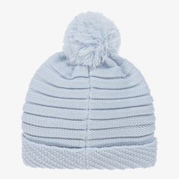 سارا لويز-طقم قبعة وسكارف أكريليك محبوك لون أزرق باهت للأطفال | Childrensalon Outlet