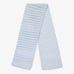 سارا لويز-طقم قبعة وسكارف أكريليك محبوك لون أزرق باهت للأطفال | Childrensalon Outlet