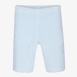 Sarah Louise-Blue Padded Velour Trousers | Childrensalon Outlet