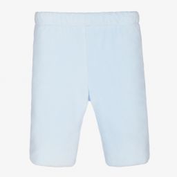 Sarah Louise-Blue Padded Velour Trousers | Childrensalon Outlet