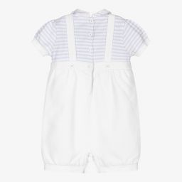 Sarah Louise-Blue & White Baby Shortie | Childrensalon Outlet
