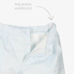 Sarah Louise-Boys Blue Cotton Trouser Set | Childrensalon Outlet