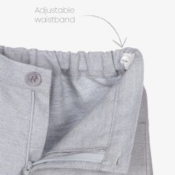 Sarah Louise-Boys Blue Cotton Trousers | Childrensalon Outlet