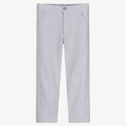 Sarah Louise-Boys Blue Cotton Trousers | Childrensalon Outlet