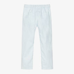 Sarah Louise-Boys Blue Herringbone Pattern Trousers | Childrensalon Outlet