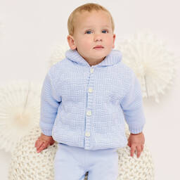 Sarah Louise-Голубая трикотажная куртка для мальчиков | Childrensalon Outlet