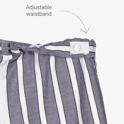 Sarah Louise-Boys Blue & White Shorts | Childrensalon Outlet