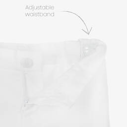 Sarah Louise-Boys Cotton & Linen Shorts | Childrensalon Outlet