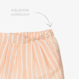 Sarah Louise-Boys Cream & Apricot Linen Two-Piece Set | Childrensalon Outlet