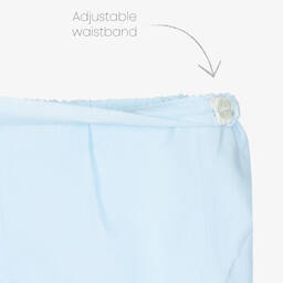 سارا لويز-بِدلة رسمية مزيج قطن لون أبيض وأزرق للأولاد | Childrensalon Outlet