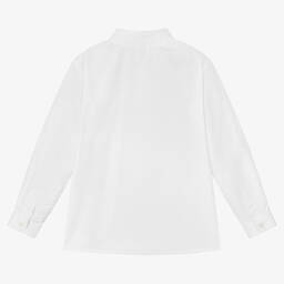 Sarah Louise-Boys White Cotton Shirt | Childrensalon Outlet