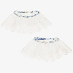 Sarah Louise-Girls Blue Cotton Floral Dress | Childrensalon Outlet