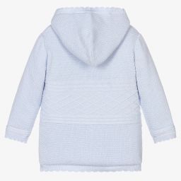 Sarah Louise-Girls Blue Cotton Knit Jacket | Childrensalon Outlet