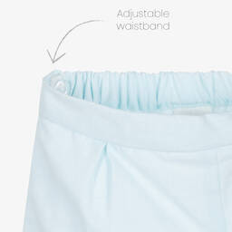 Sarah Louise-Girls Blue Ditsy Floral Cotton Shorts Set | Childrensalon Outlet