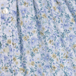 Sarah Louise-Голубое хлопковое платье в цветочек | Childrensalon Outlet
