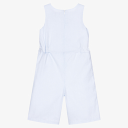 Sarah Louise-Girls Blue Striped Playsuit | Childrensalon Outlet