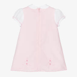 Sarah Louise-Платье из хлопка с ручной вышивкой для девочек в розовом цвете | Childrensalon Outlet