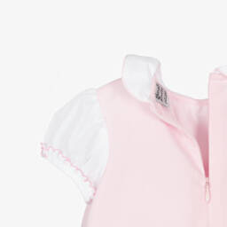 Sarah Louise-Платье из хлопка с ручной вышивкой для девочек в розовом цвете | Childrensalon Outlet