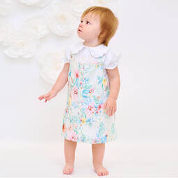 Sarah Louise-Girls Floral Cotton Dress Set | Childrensalon Outlet