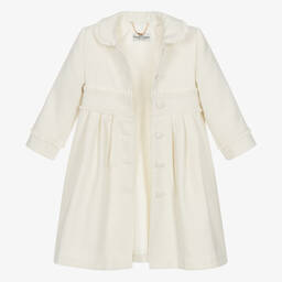 Sarah Louise-Girls Ivory Coat & Hat Set | Childrensalon Outlet