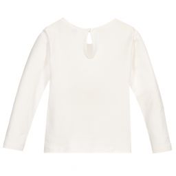 Sarah Louise-Girls Ivory Cotton Top | Childrensalon Outlet