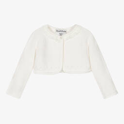 Sarah Louise-Girls Ivory Knit Bolero Cardigan | Childrensalon Outlet