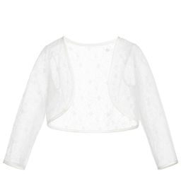 Sarah Louise-Girls Ivory Lace Dress & Bolero Set | Childrensalon Outlet