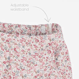Sarah Louise-Girls Ivory & Pink Floral Trouser Set | Childrensalon Outlet